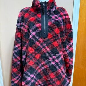Maurices XXL Red and Black Fleece Pullover